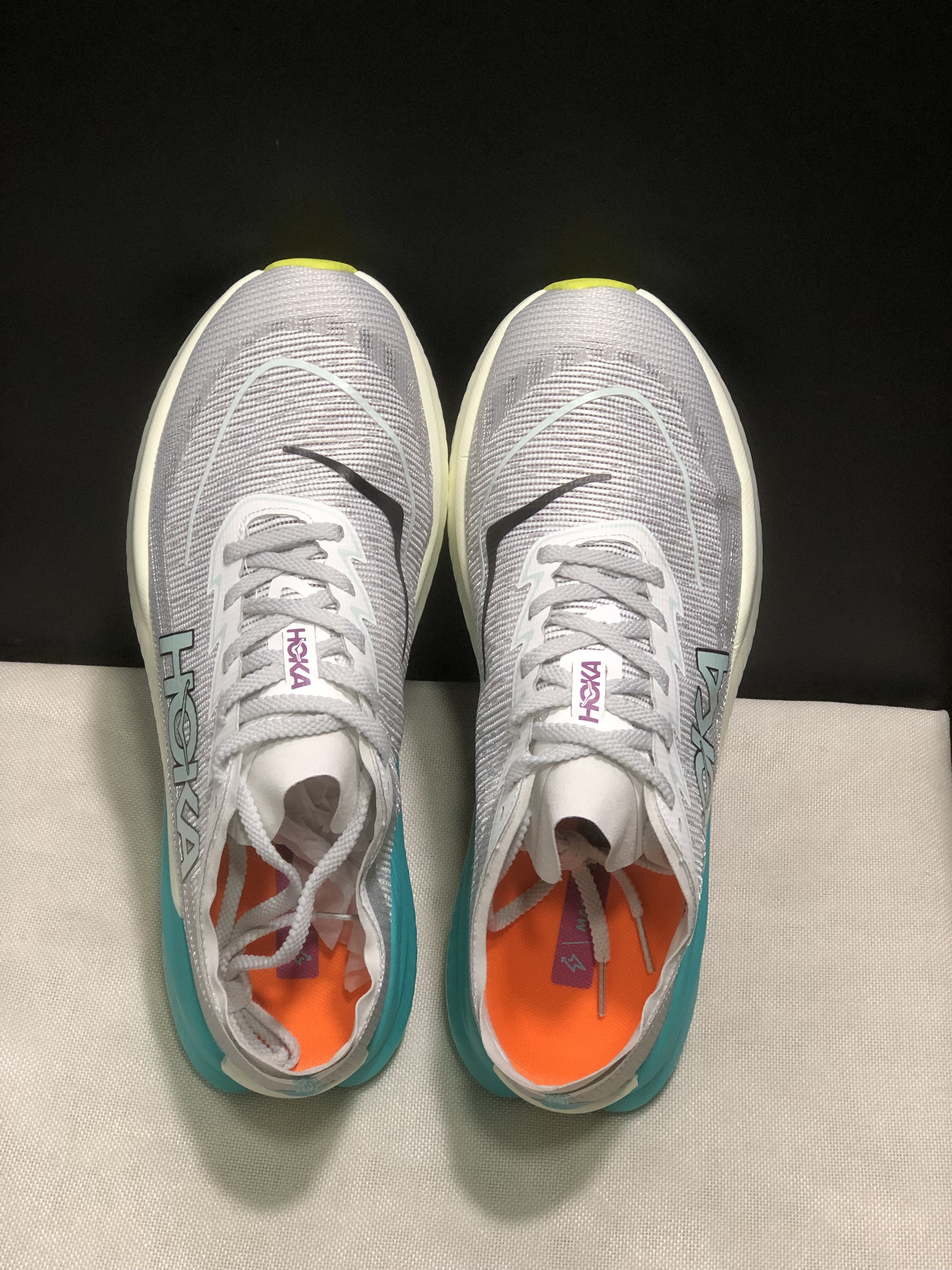 Hoka One One Mach X 2 Low-top Running Shoes Sneakers White/Teal