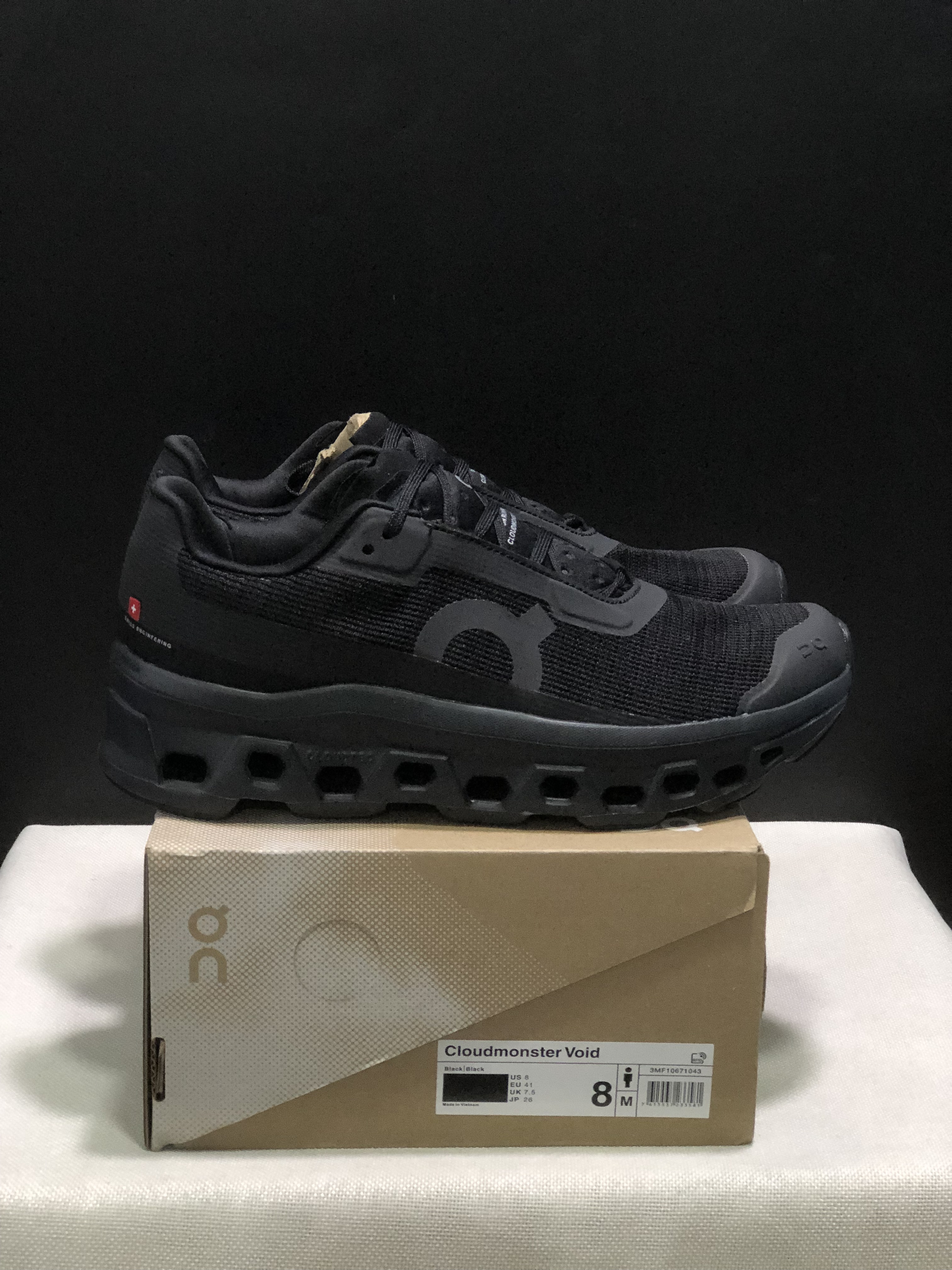 On Running Cloudmonster Void 1 M Casual Running Shoes All Black