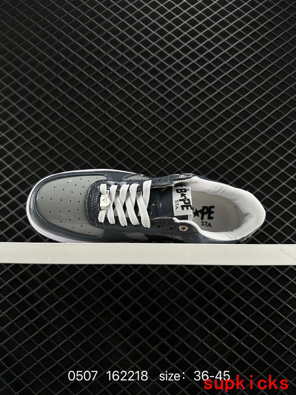 A Bathing Ape Bape Sta Sk8 Low Dark Gray