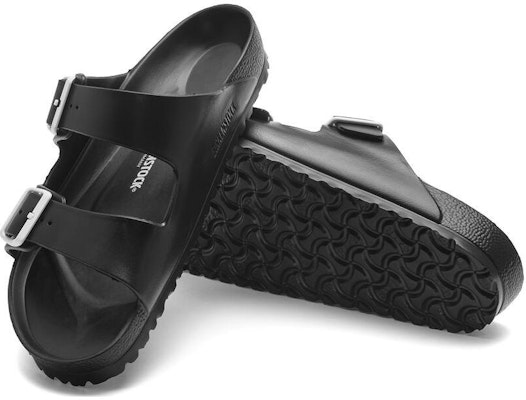 Birkenstock EVA 1025818 Black Double Buckle Slide Sandals