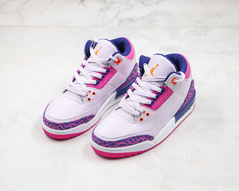 Nike Air Jordan 3 Retro 2019 Barely Grape Pink Hyper Crimson Sneakers