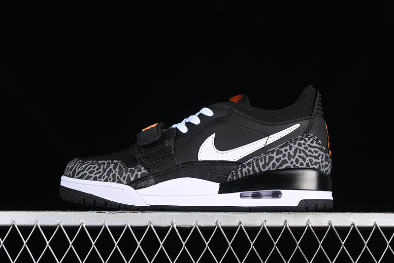 Nike Air Jordan Legacy 312 Low Black White Black Cement Sneakers