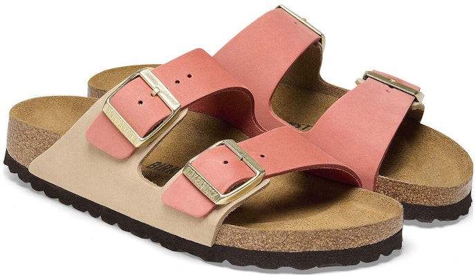 Birkenstock Arizona Mars Red Sandcastle Nubuk Leather 1025727 Fashion Slippers