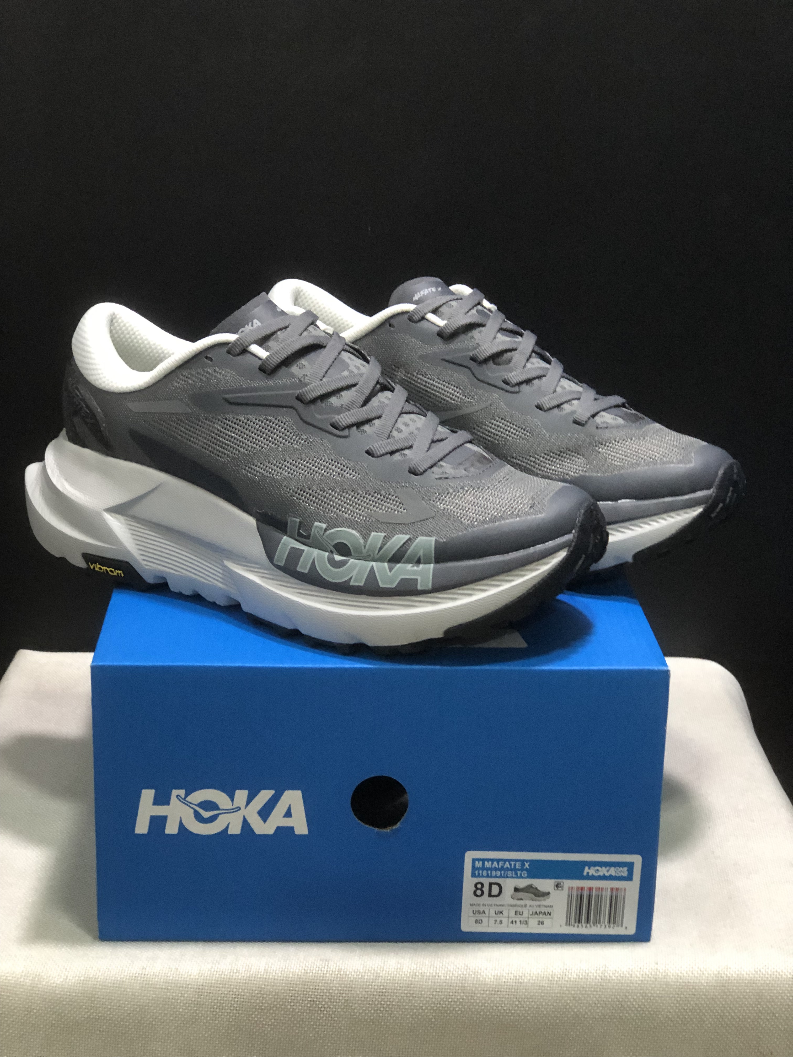 Hoka One One Mafate X Lightweight Fashion Running Shoes Sneakers Gray