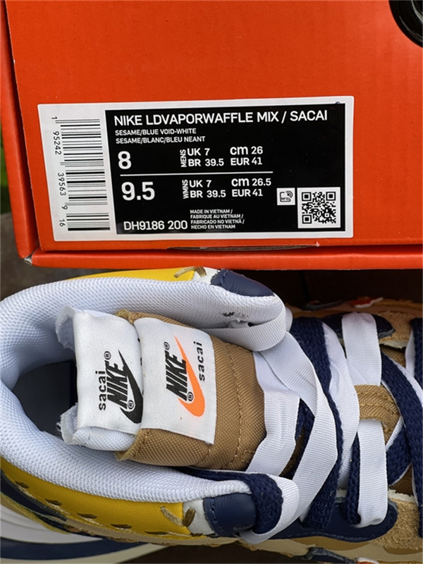 Nike Sacai Jean-Paul Gaultier LD Vaporwffle Sesame Multicolor Sneakers