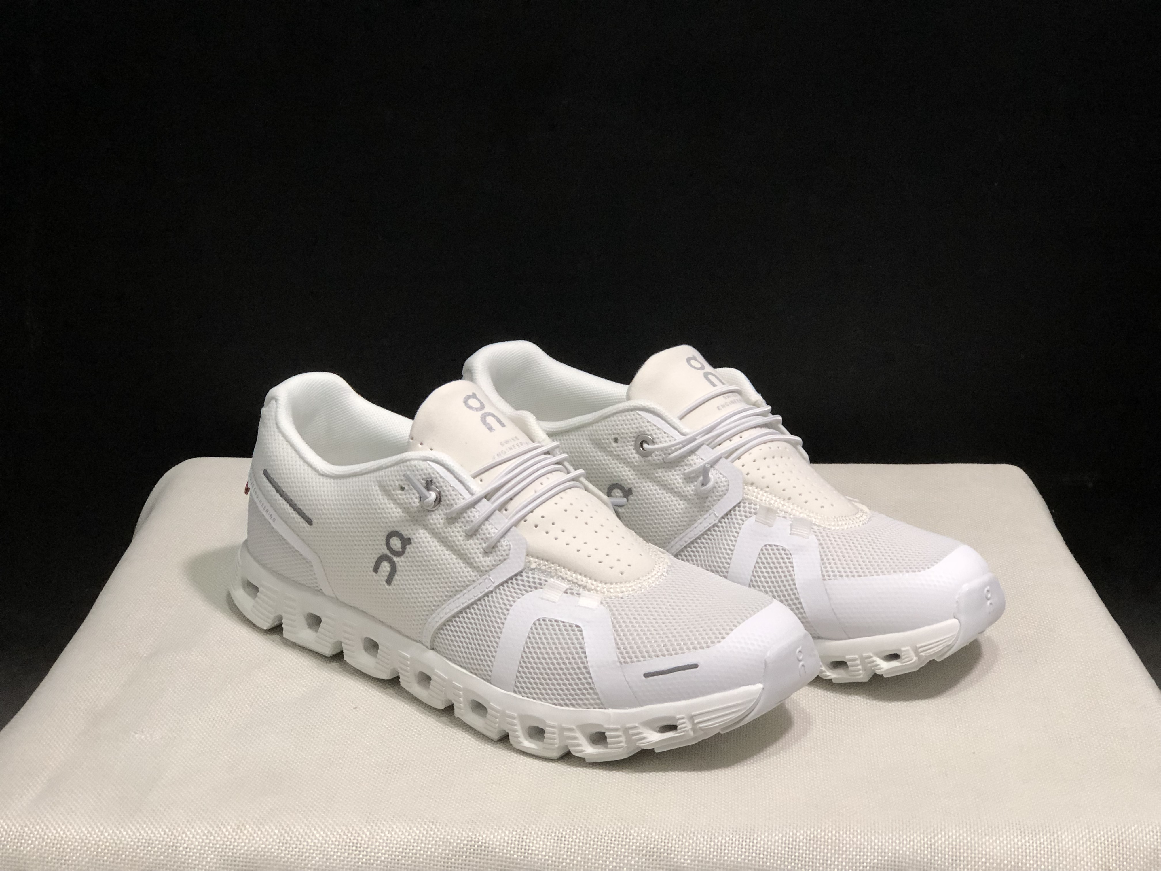On Running Cloud 5 White Lightweight Running Shoes