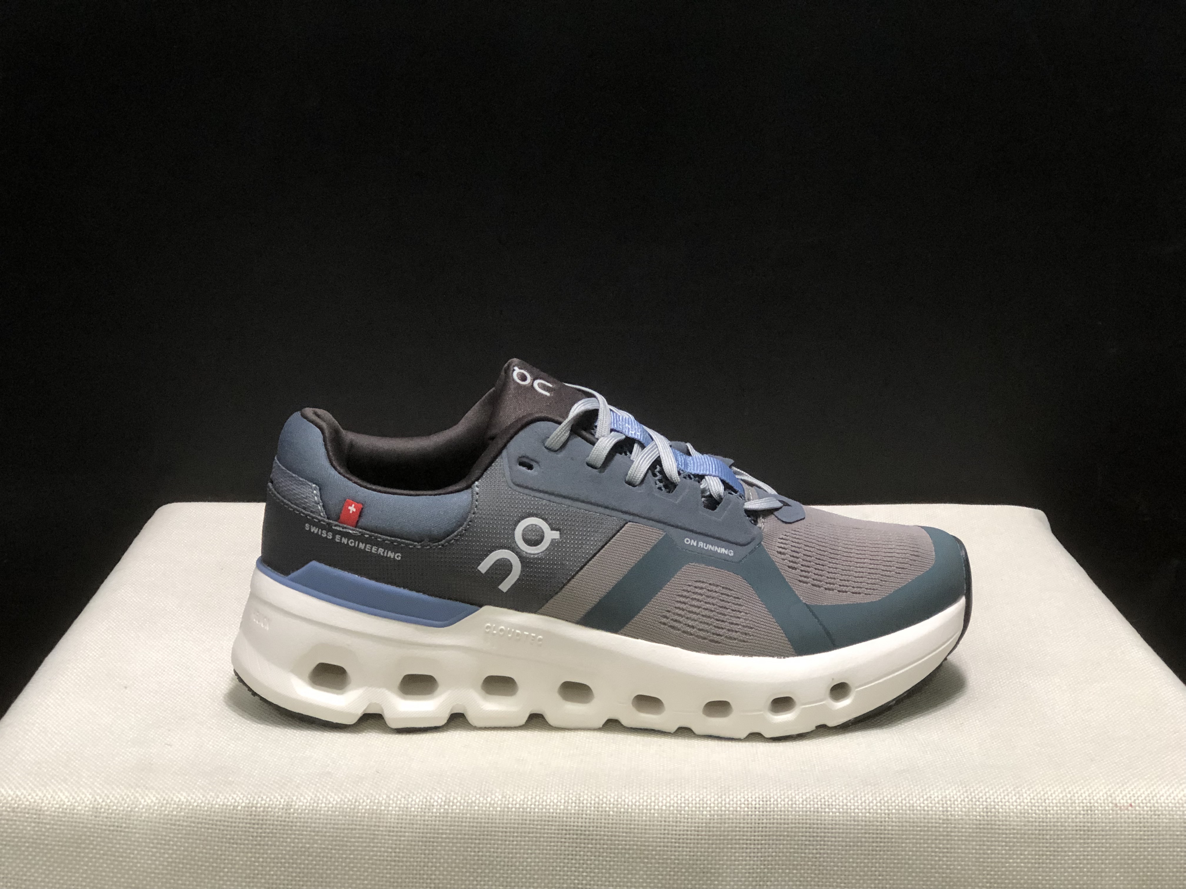 On Running Cloudrunner 2 Mesh Breathable Running Shoes Grey/Blue
