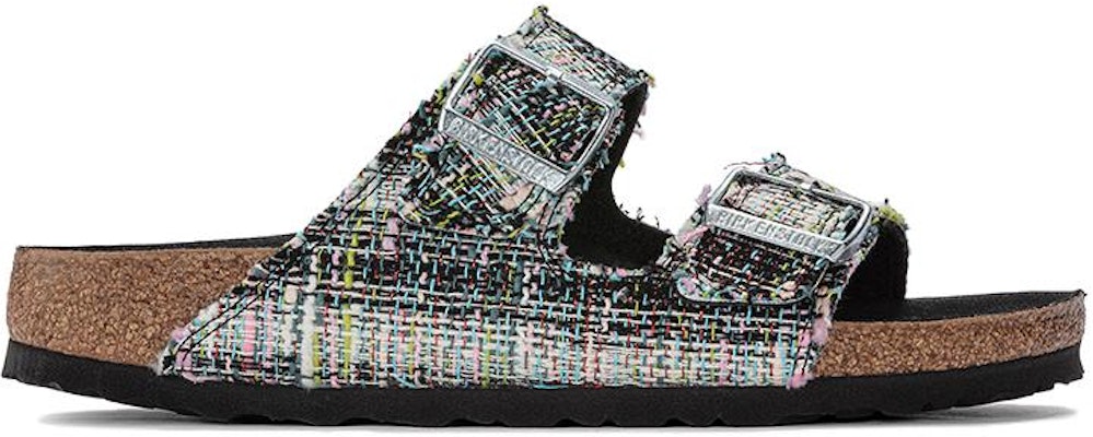 Birkenstock Arizona Textile Microfibre Weave Grey Green 1023277 Fashion Slippers