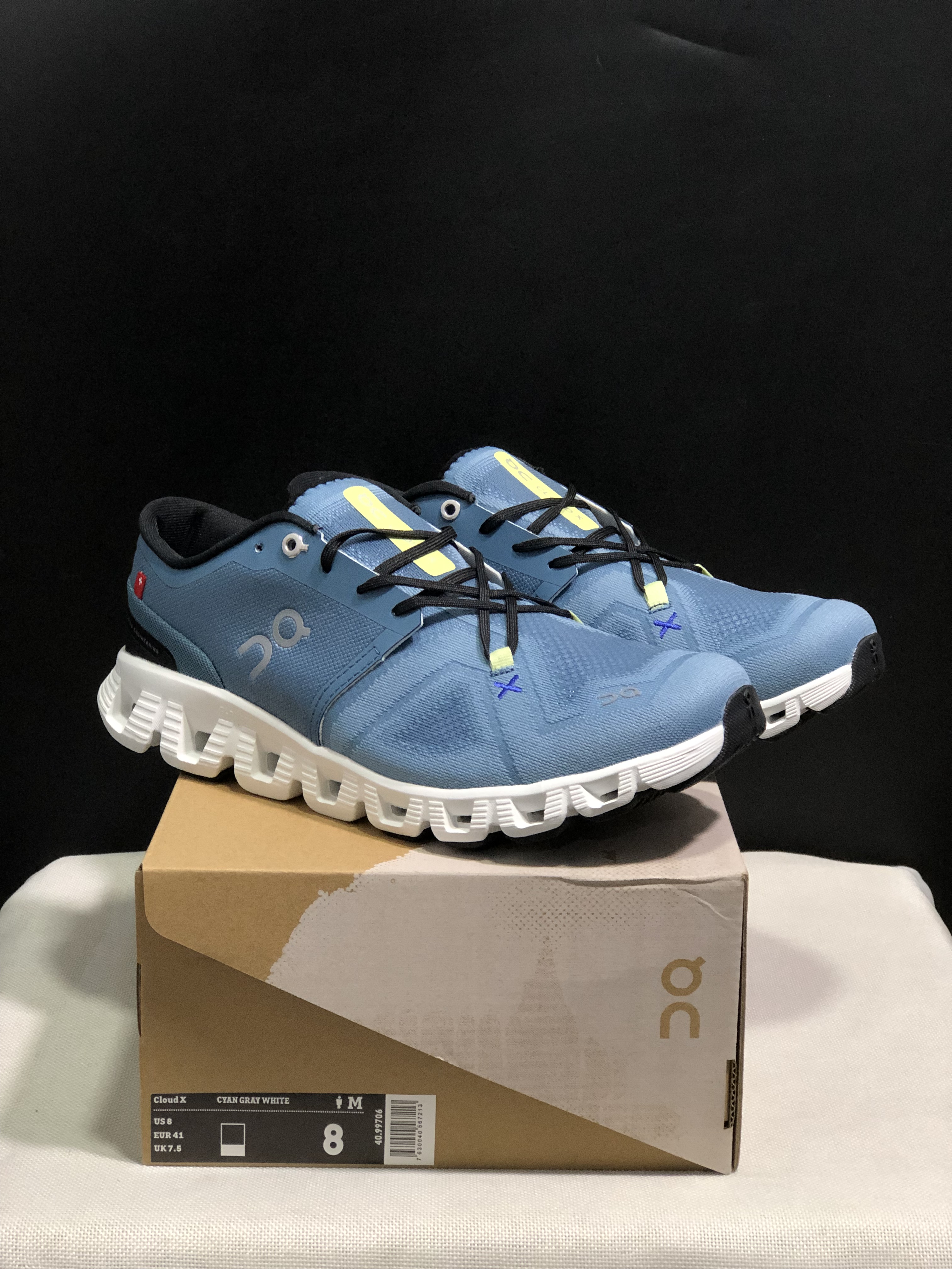On Running Cloud X3 Shift Multi-Functional Running Shoes Cyan Grey/White