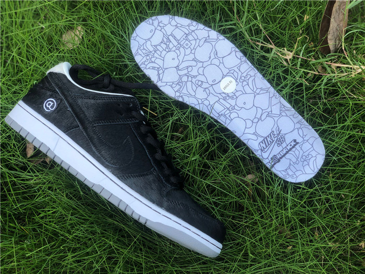 Nike SB Dunk Low Medicom Toy 2020 Pony Hair Black Sneakers