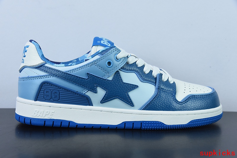 A Bathing Ape Bape Sta Sk8 Blue Gradient Camo