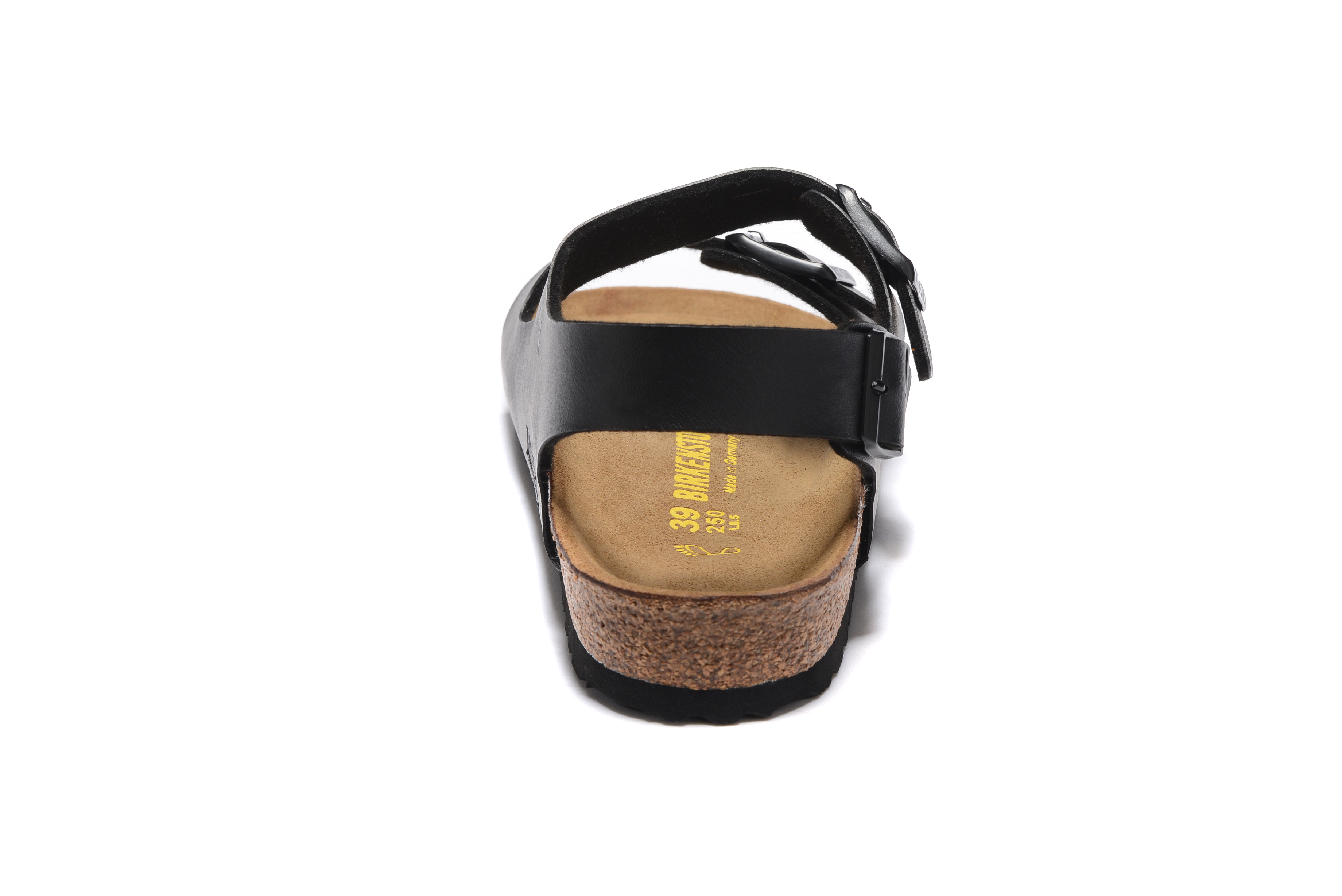 Birkenstock Black Matte Double Buckle Strap Sandal