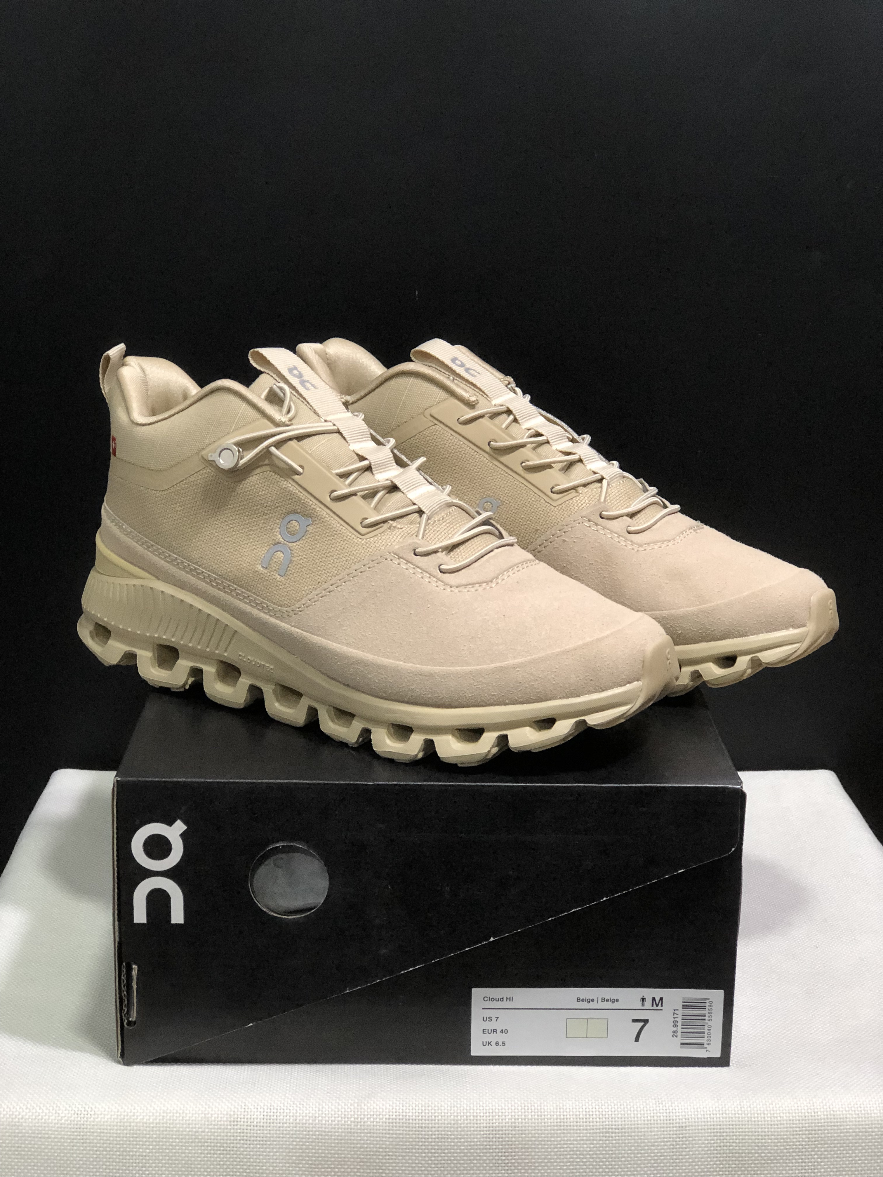 On Running Cloud Hi Edge Outdoor Training Running Shoes Light Brown