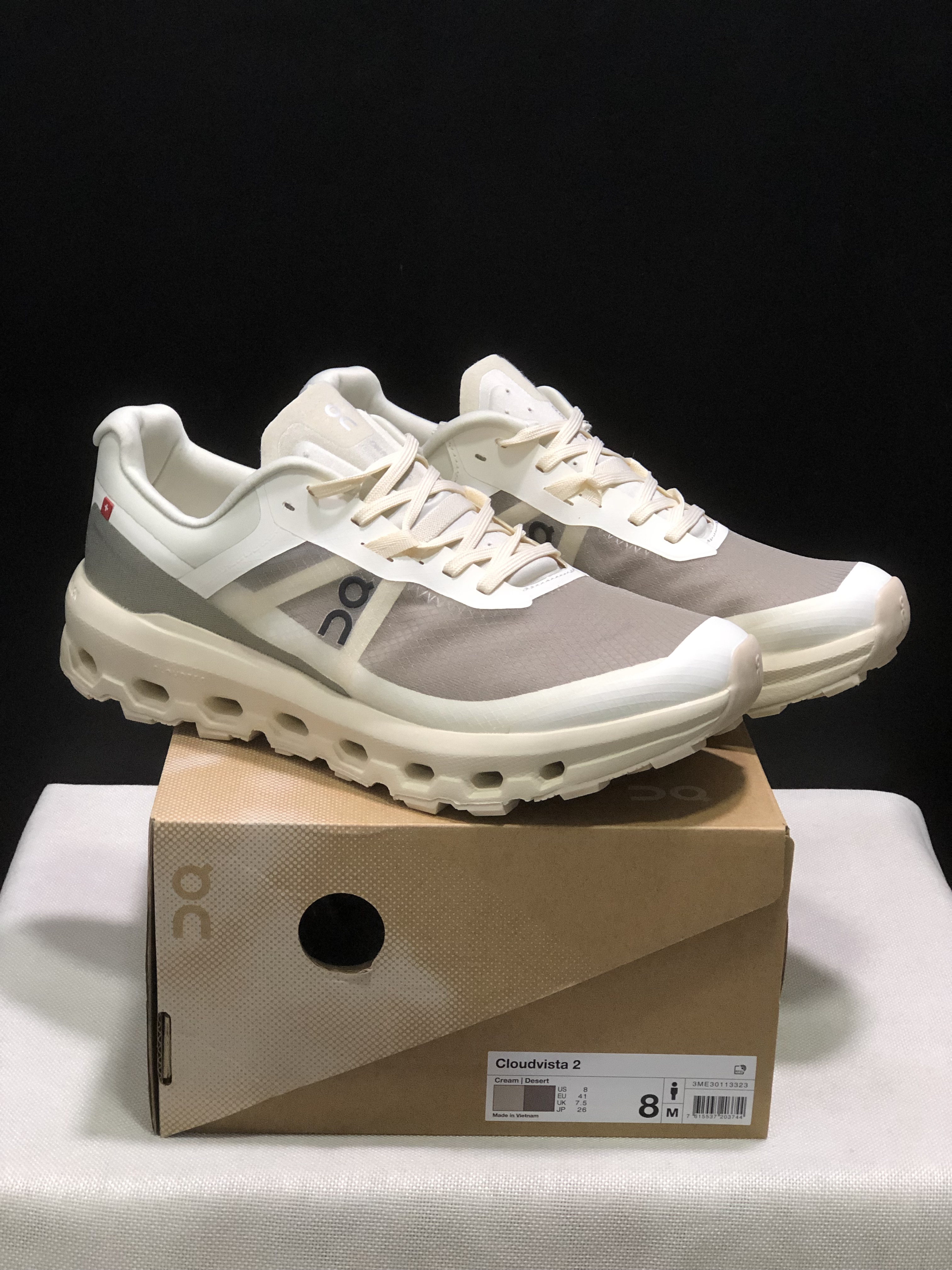 On Running Cloudvista 2 Waterproof Trail Running Shoes Cream/Desert