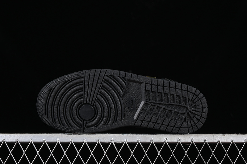 Nike Air Jordan 1 Low Method Of Make Metal Gold Label Black Sneakers