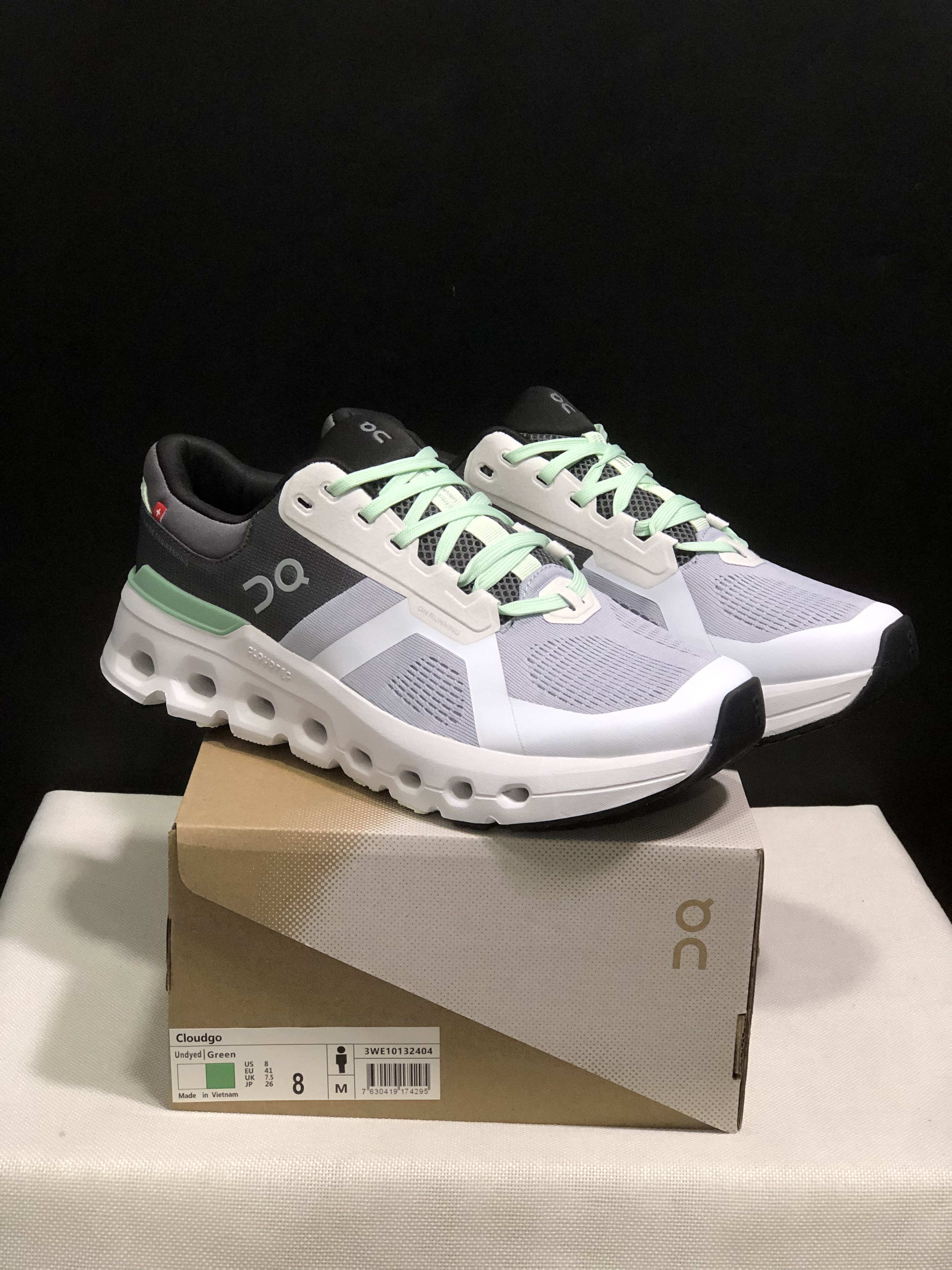 On Running Cloudrunner 2 Mesh Breathable Running Shoes Light Grey/Green
