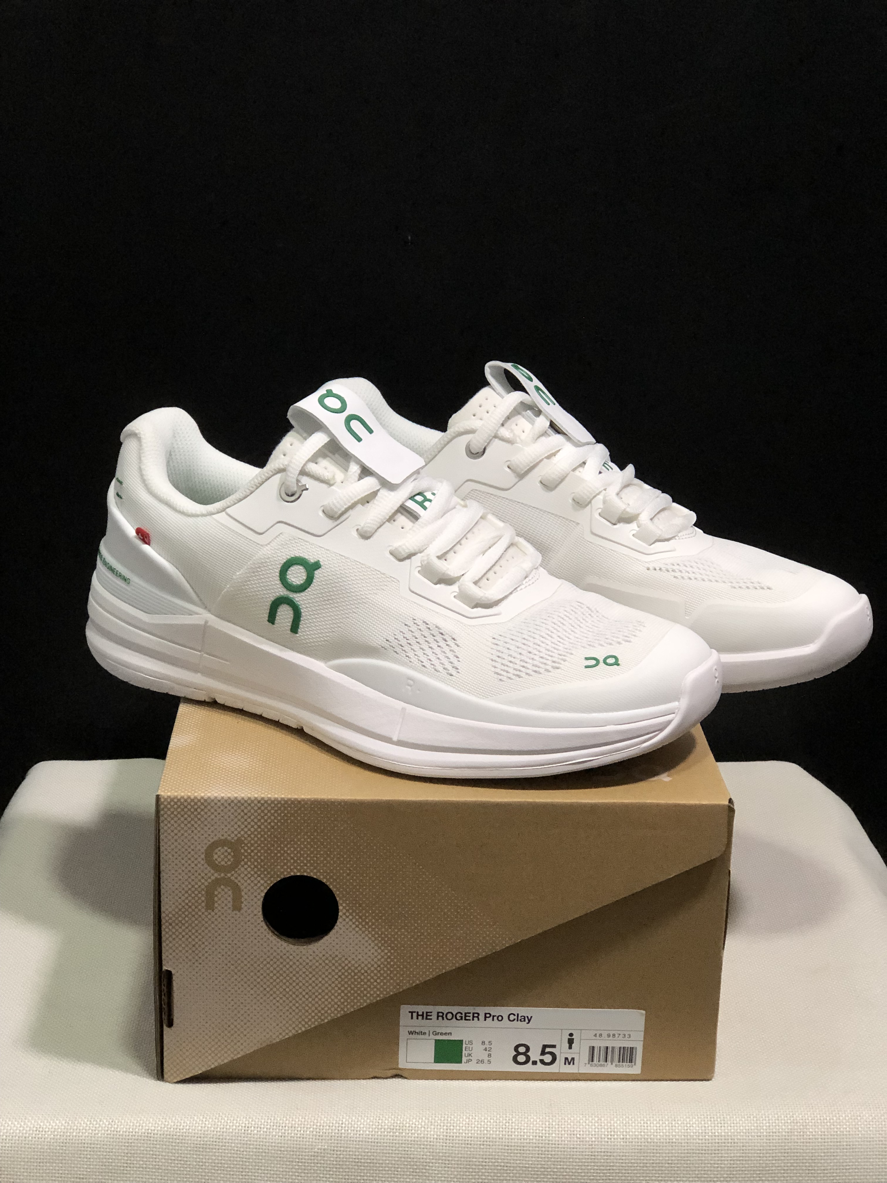 On Running The Roger Rro White Durable And Breathable Tennis Shoes