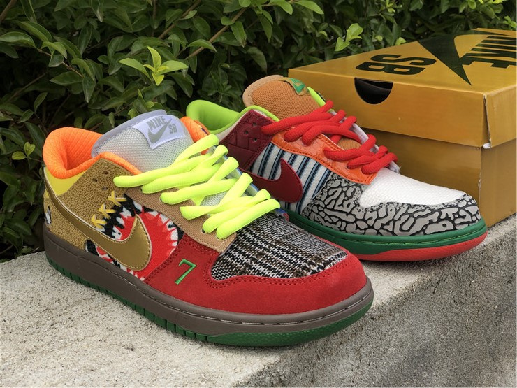Nike Dunk Low SB What The Dunk Multicolor Sneakers