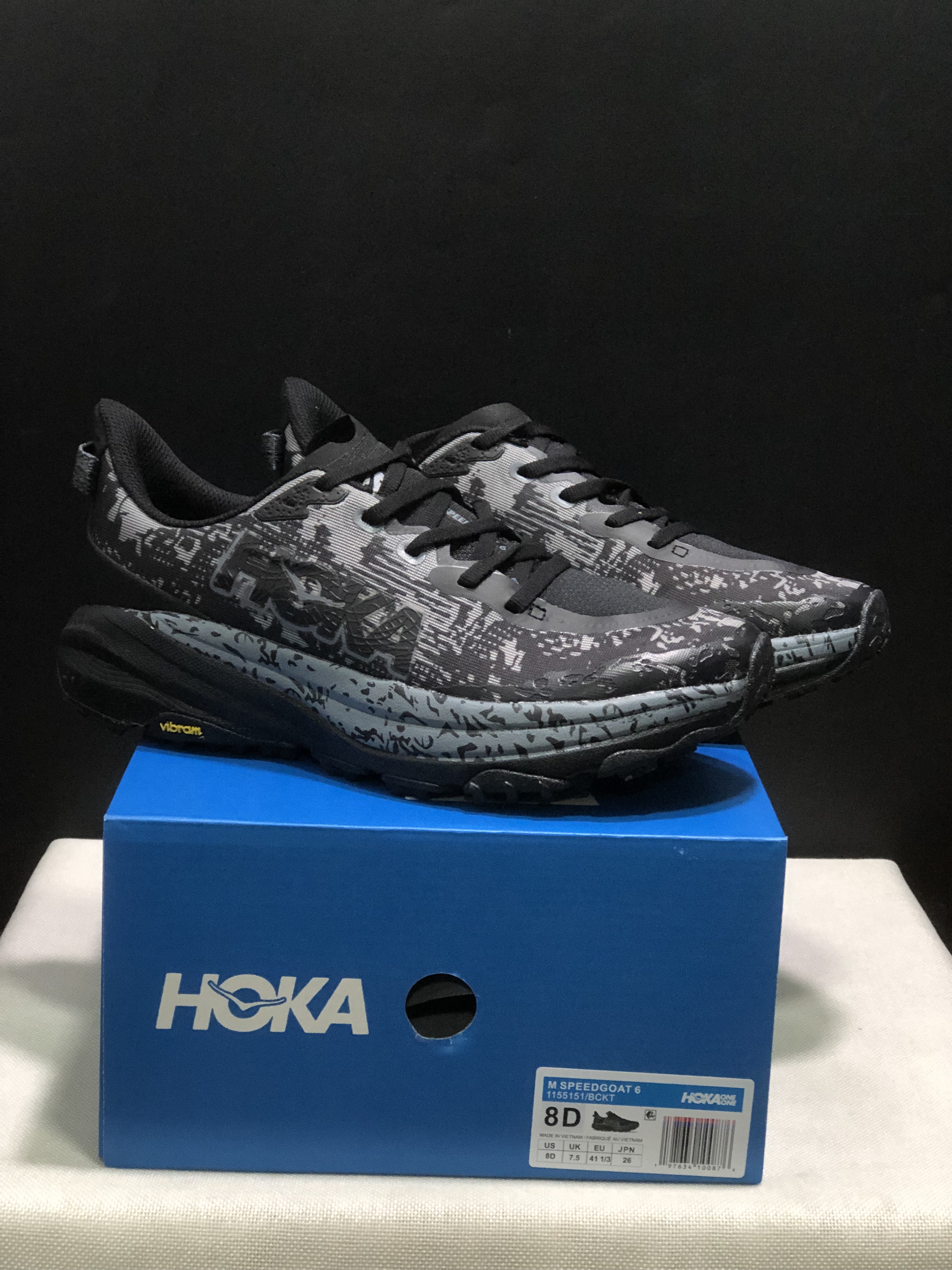 Hoka One One Speedgoat 6 Black Trail Running Shoes Sneakers