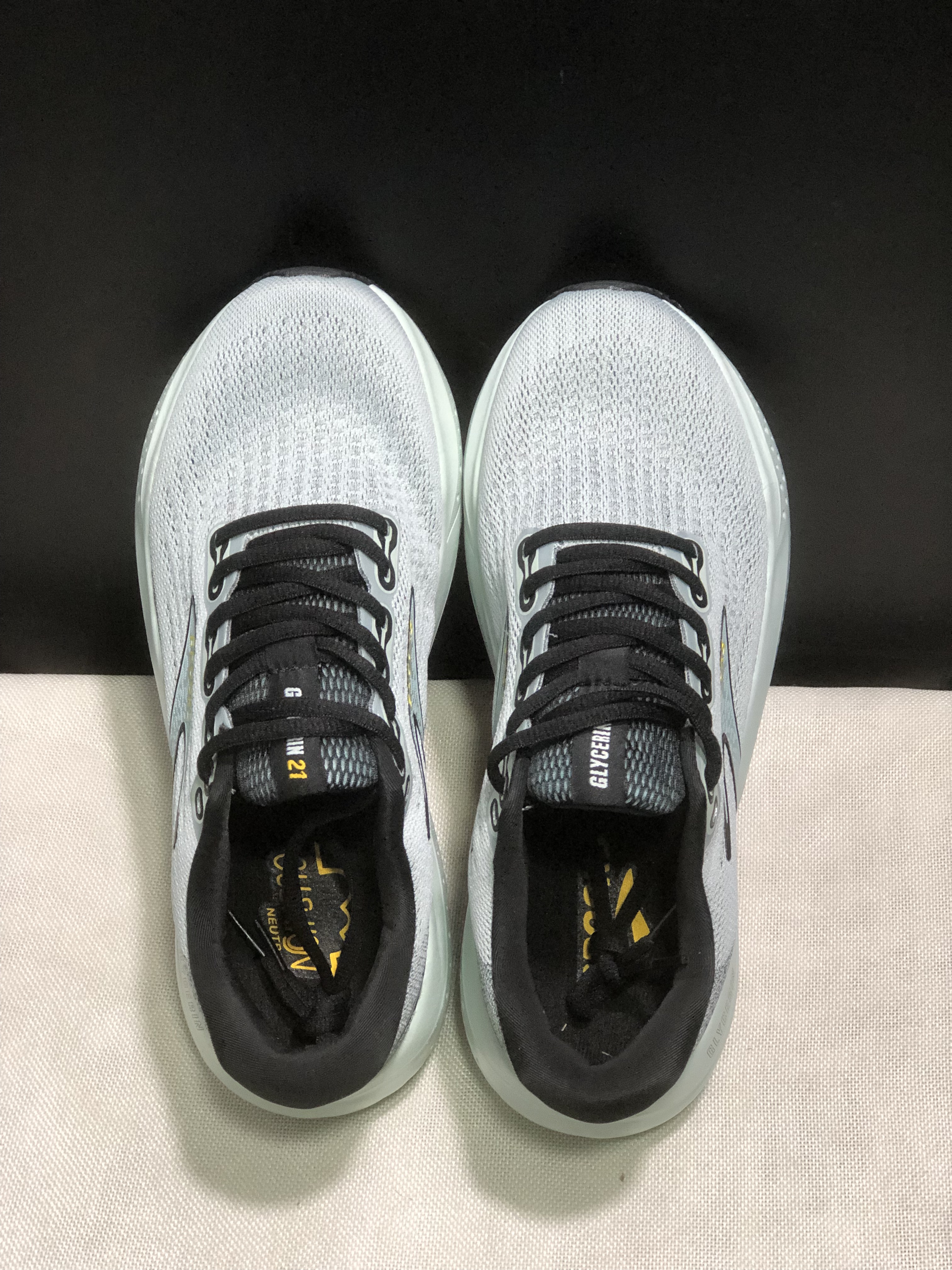 Brooks Glycerin 21 Low-top Casual Running Shoes Blue/Black/Gold