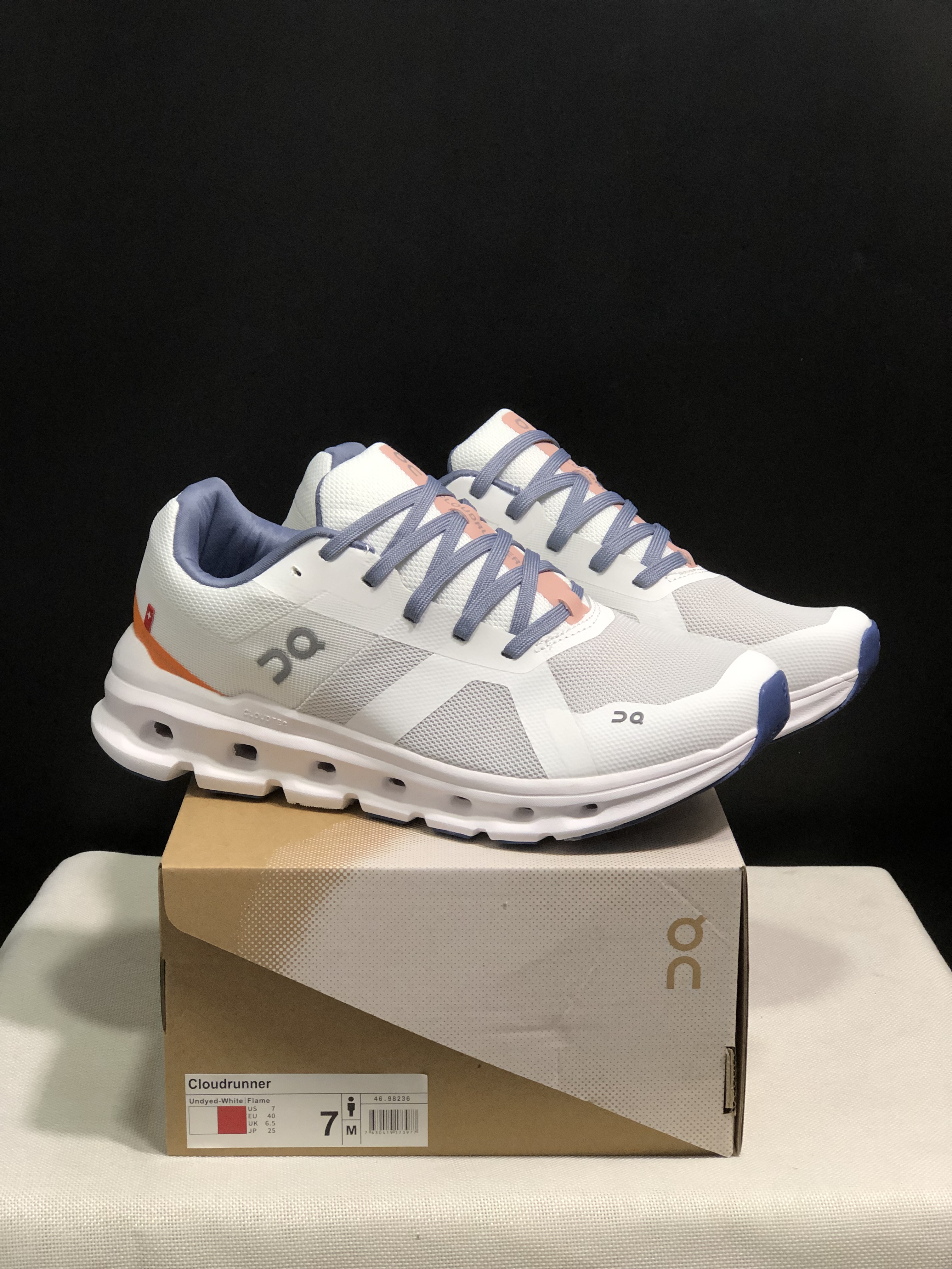 On Running Cloudrunner Anti-Slip Sports Running Shoes Ivory White