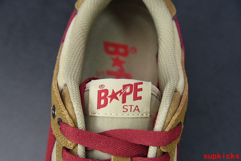 A Bathing Ape Sk8 Sta Wheat Red