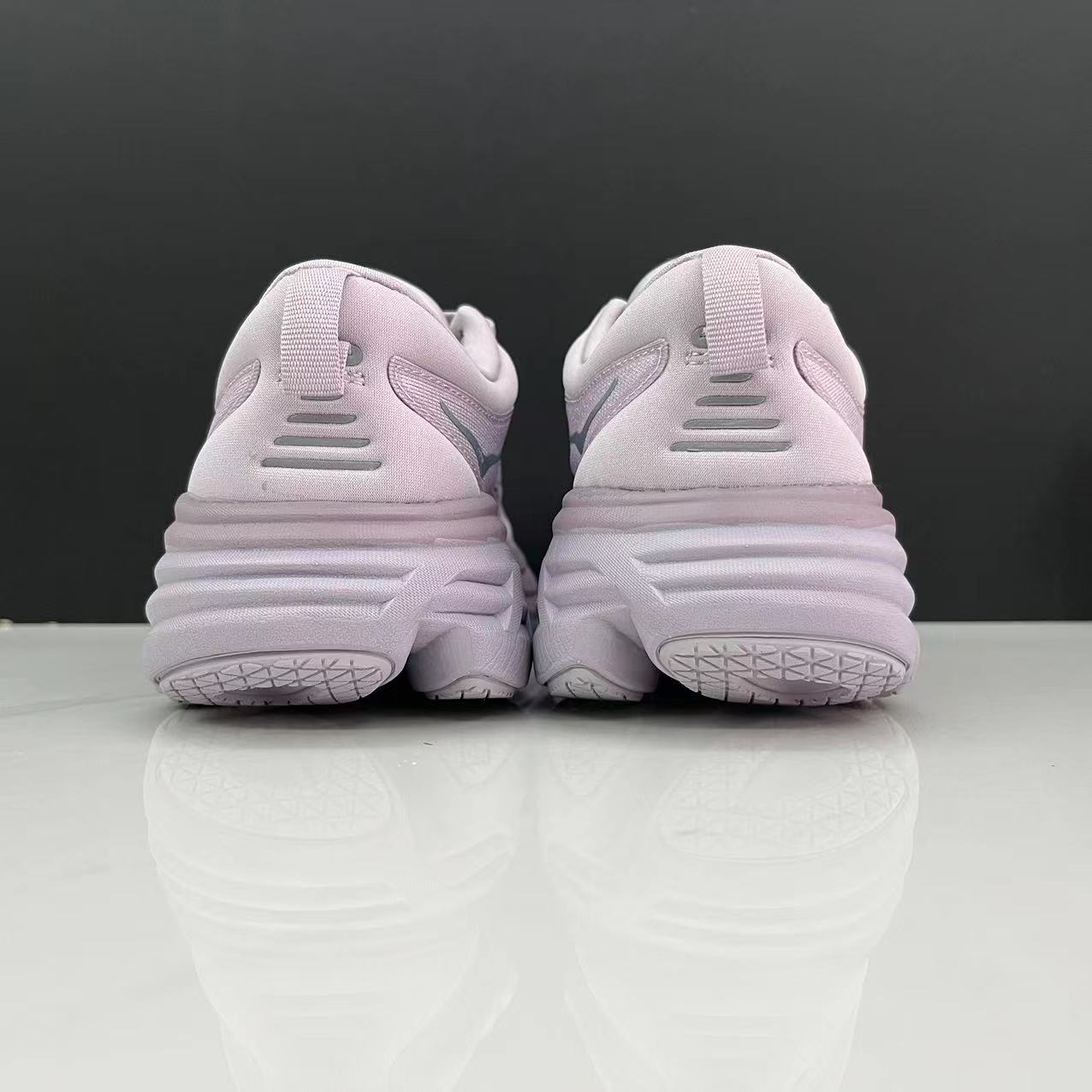 Hoka One One Bondi 8 Breathable Low-top Running Shoes Sneakers Light Pink