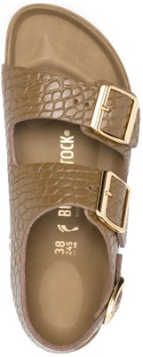 Birkenstock Milano Snakeskin Brown 1024258 Fashion Slippers