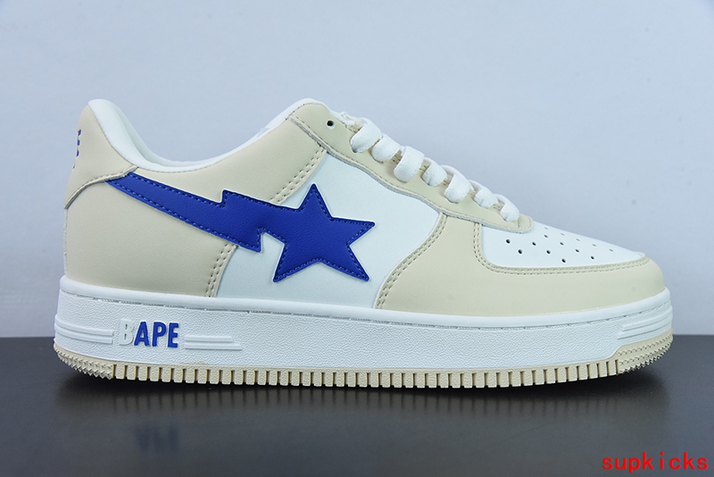 A Bathing Ape Bape Sta Low Cream Blue