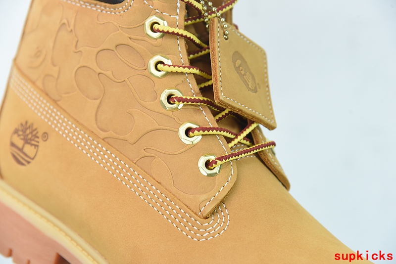 A Bathing Ape Timberland Chukka Boots Wheat