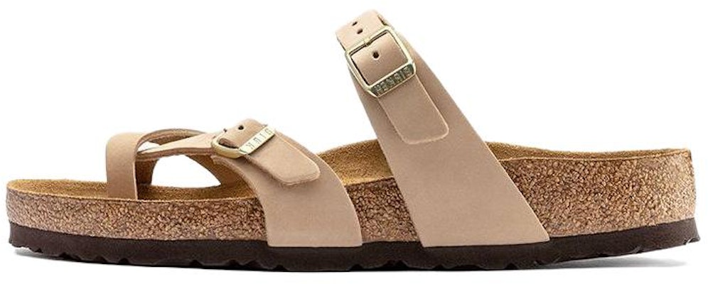 Birkenstock Mayari Soft Footbed Nubuck Leather 1022223 Sandcastle Sandals