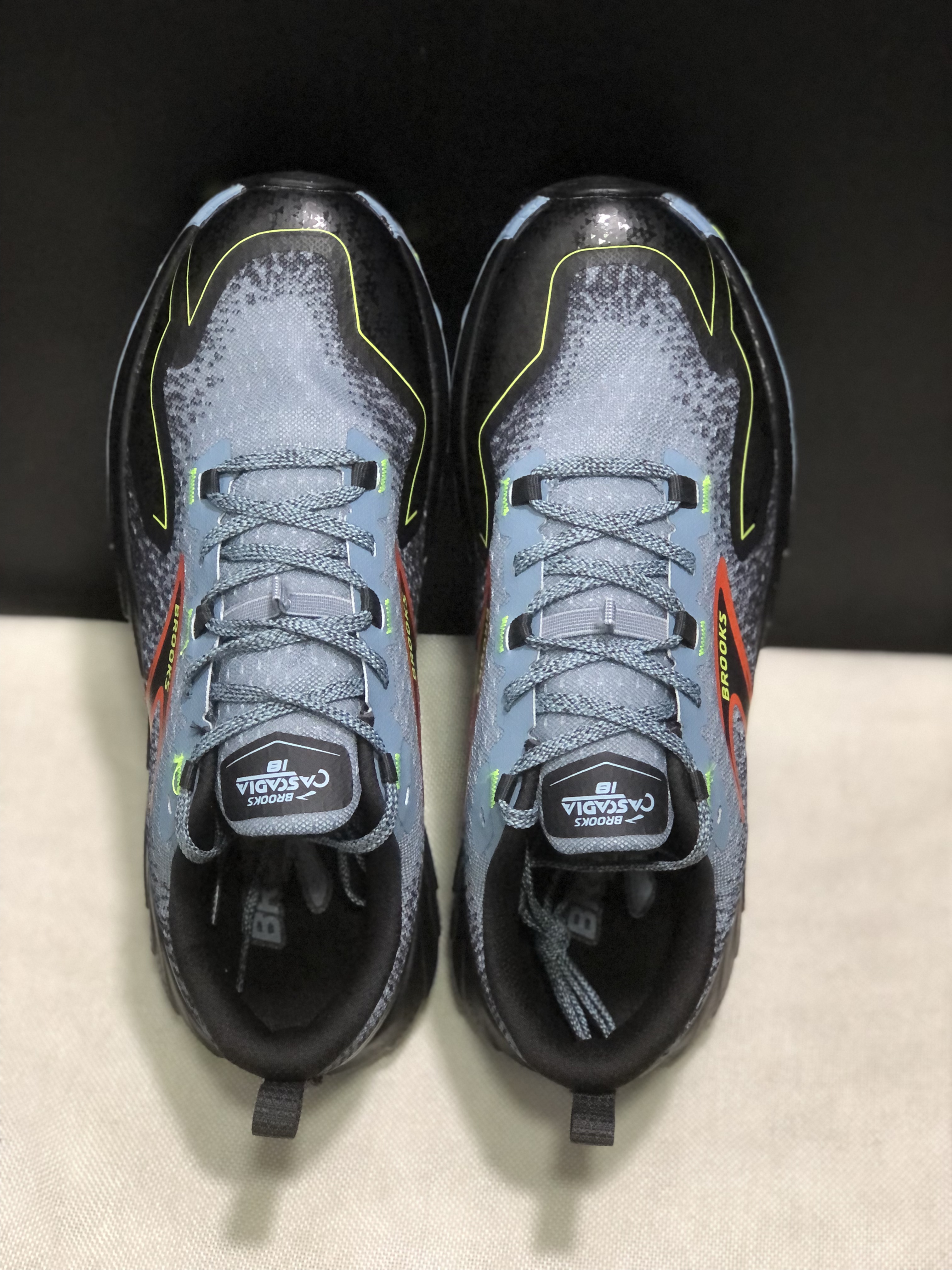 Brooks Cascadia 18 Low-top Running Shoes Citadel/Ebony/Lime