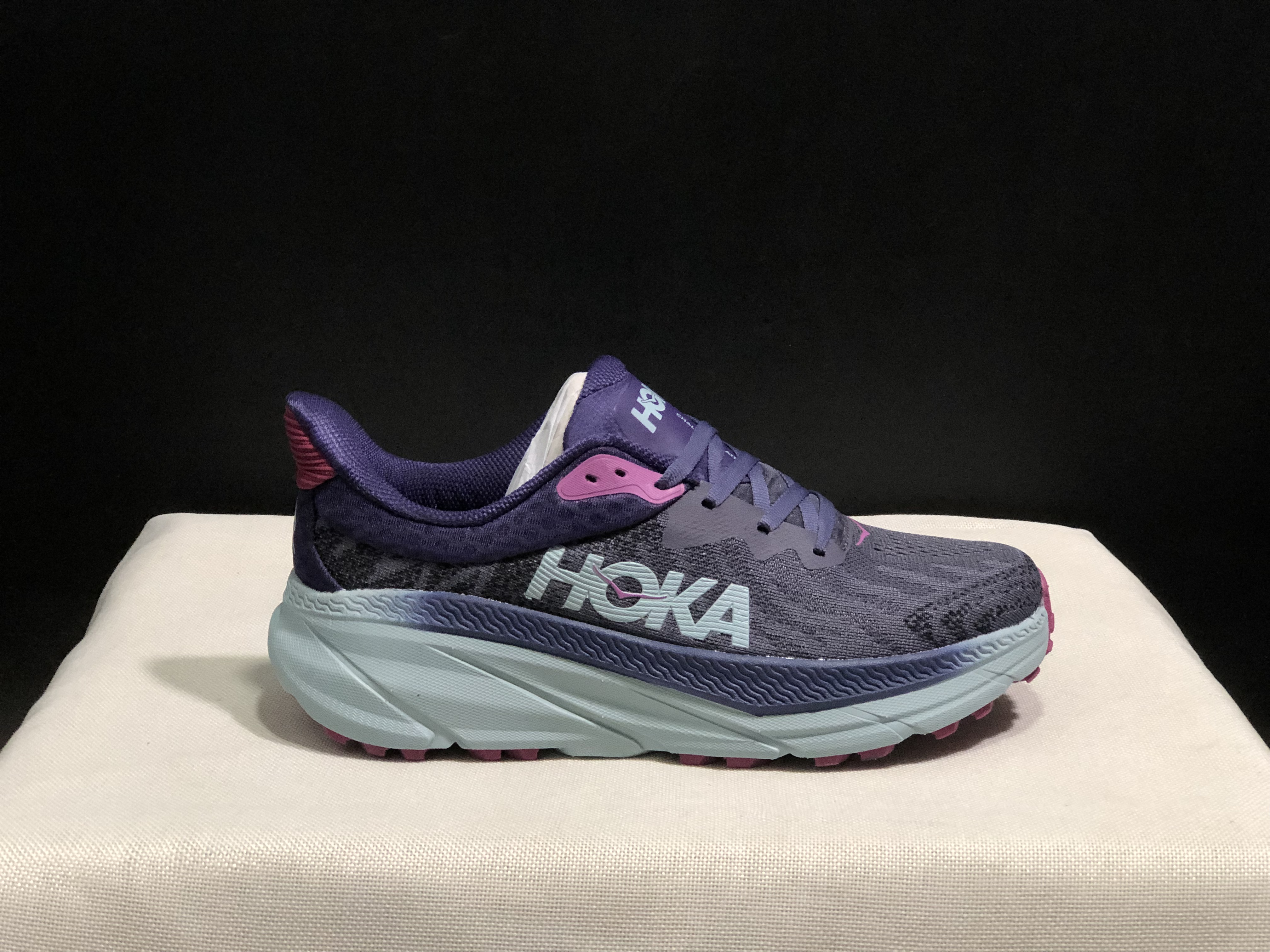 Hoka One One Challenger 7 Shock-absorbing Breathable Running Shoes Sneakers Purple