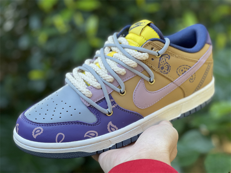 Nike Dunk Low Retro Purple Brown Multicolour Sneakers