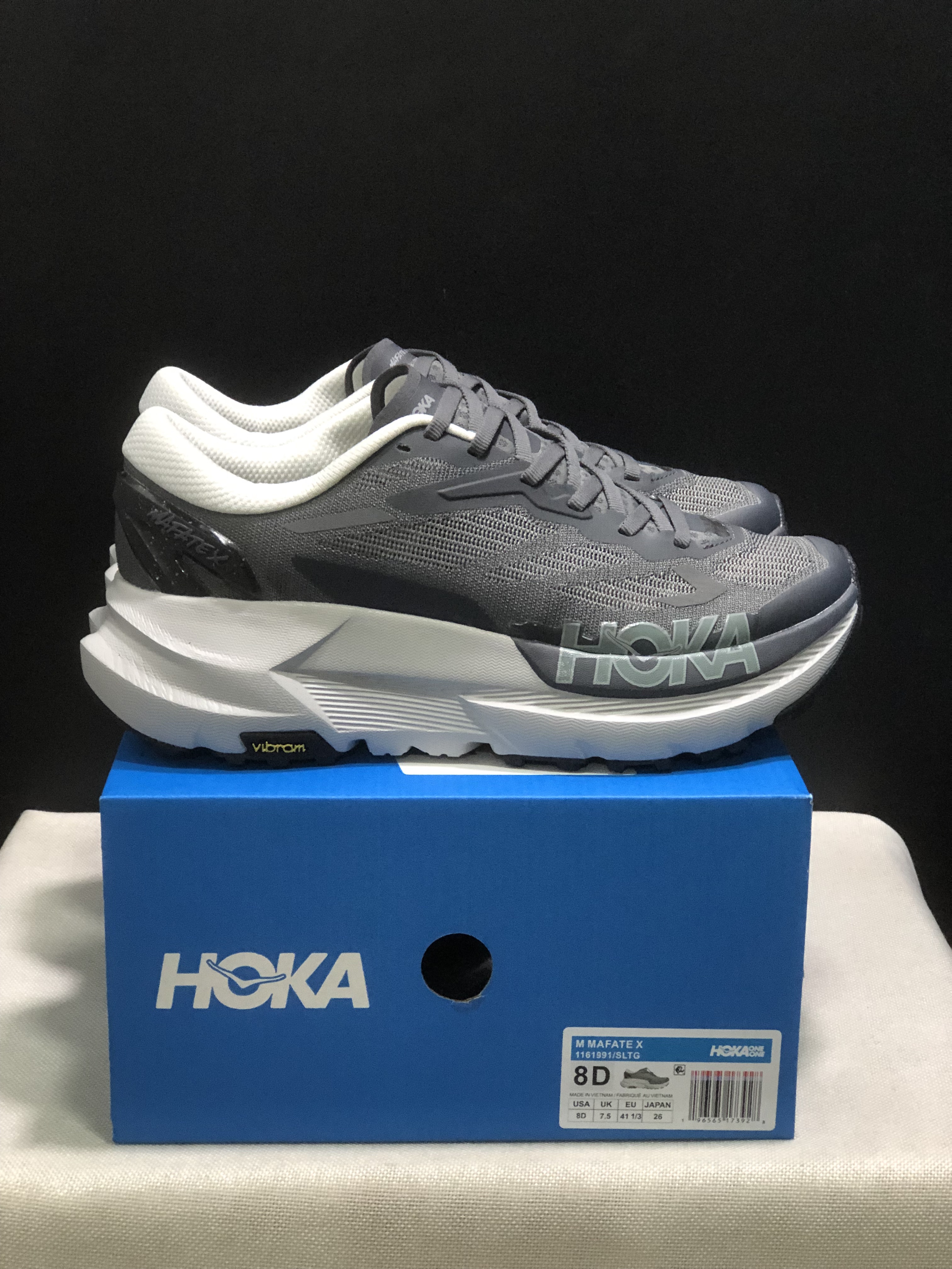Hoka One One Mafate X Lightweight Fashion Running Shoes Sneakers Gray