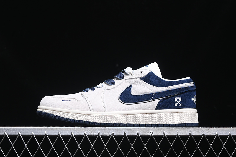 Nike Air Jordan 1 Low Navy White Sneakers