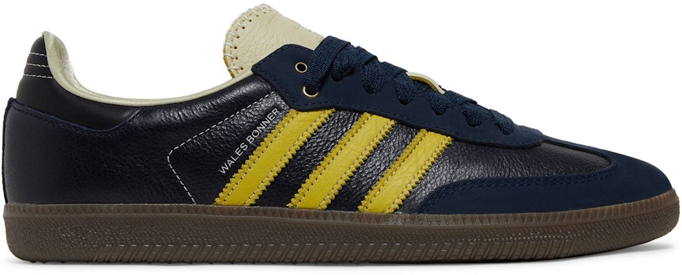 Wales Bonner Adidas Samba Collegiate Navy Yellow S42595 Shoes