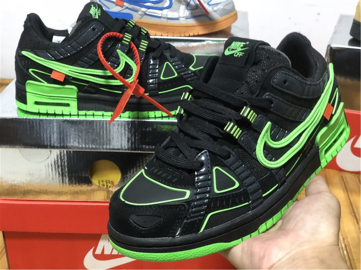 Nike Air Rubber Dunk Off-White Green Strike Sneakers