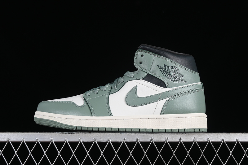 Nike Air Jordan 1 Mid Anthracite Jade Smoke Sail Legend Sneakers