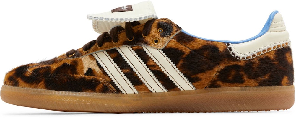 Wales Bonner Adidas Samba Leopard Pony Brown IE0578 Lifestyle Shoes