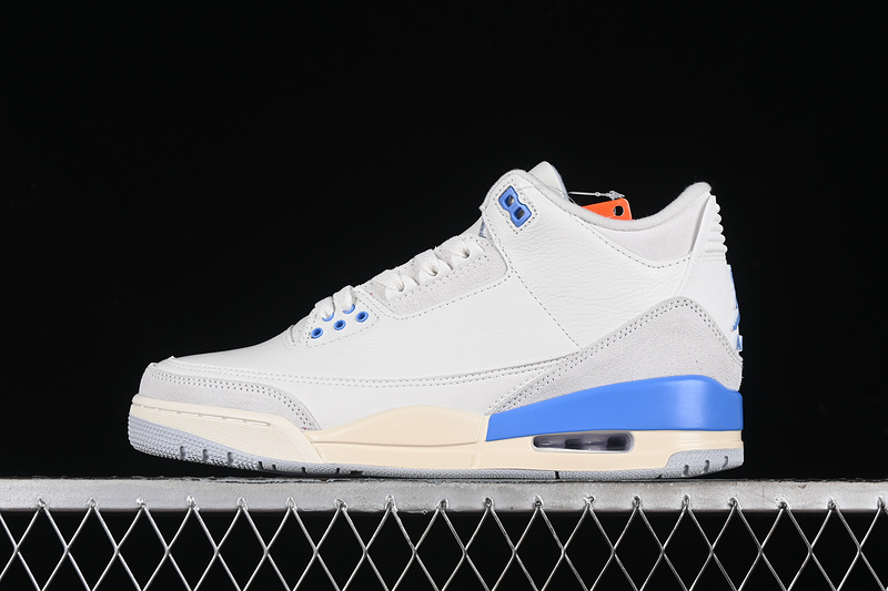 Nike Air Jordan 3 Retro Hydrogen Blue Summit White Sneakers