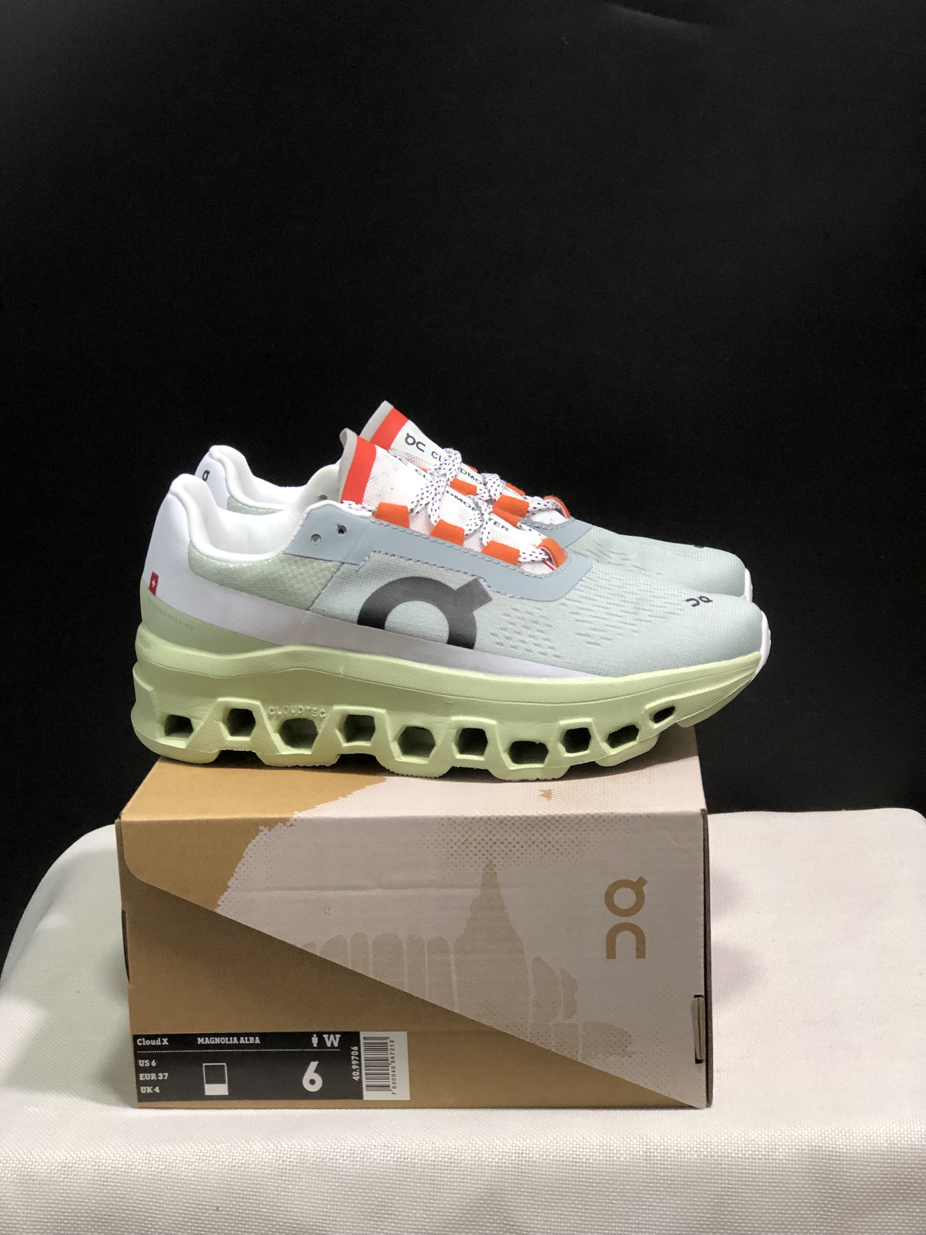 On Running Cloudmonster Green Anti-Slip Running Shoes