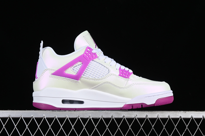 Nike Air Jordan 4 Retro Hyper Violet White Sneakers