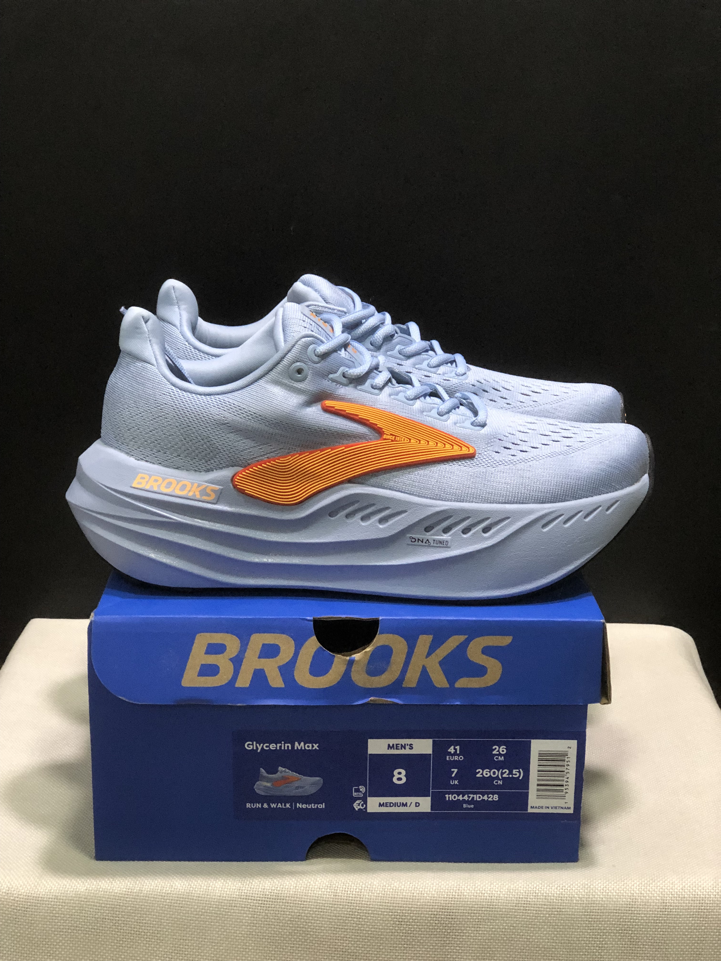 Brooks Glycerin Max Comfortable Low-top Running Shoes Blue