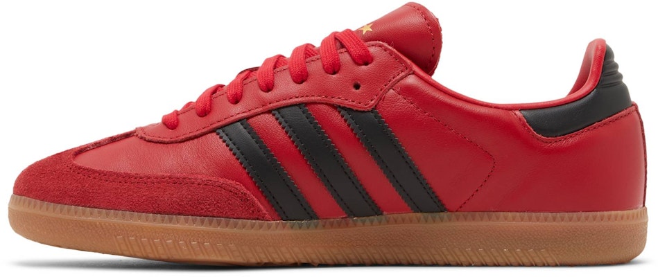 FC Bayern Munich Adidas Samba Team Power Red Black HQ7031 Lifestyle Shoes