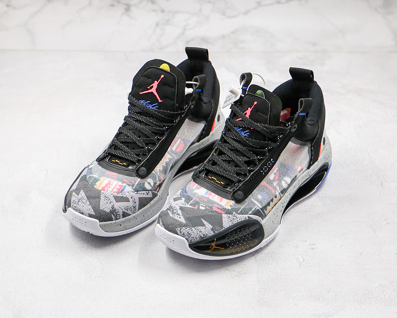 Nike Air Jordan XXXIV 34 Low EP Heritage Black Multicolor Sneakers