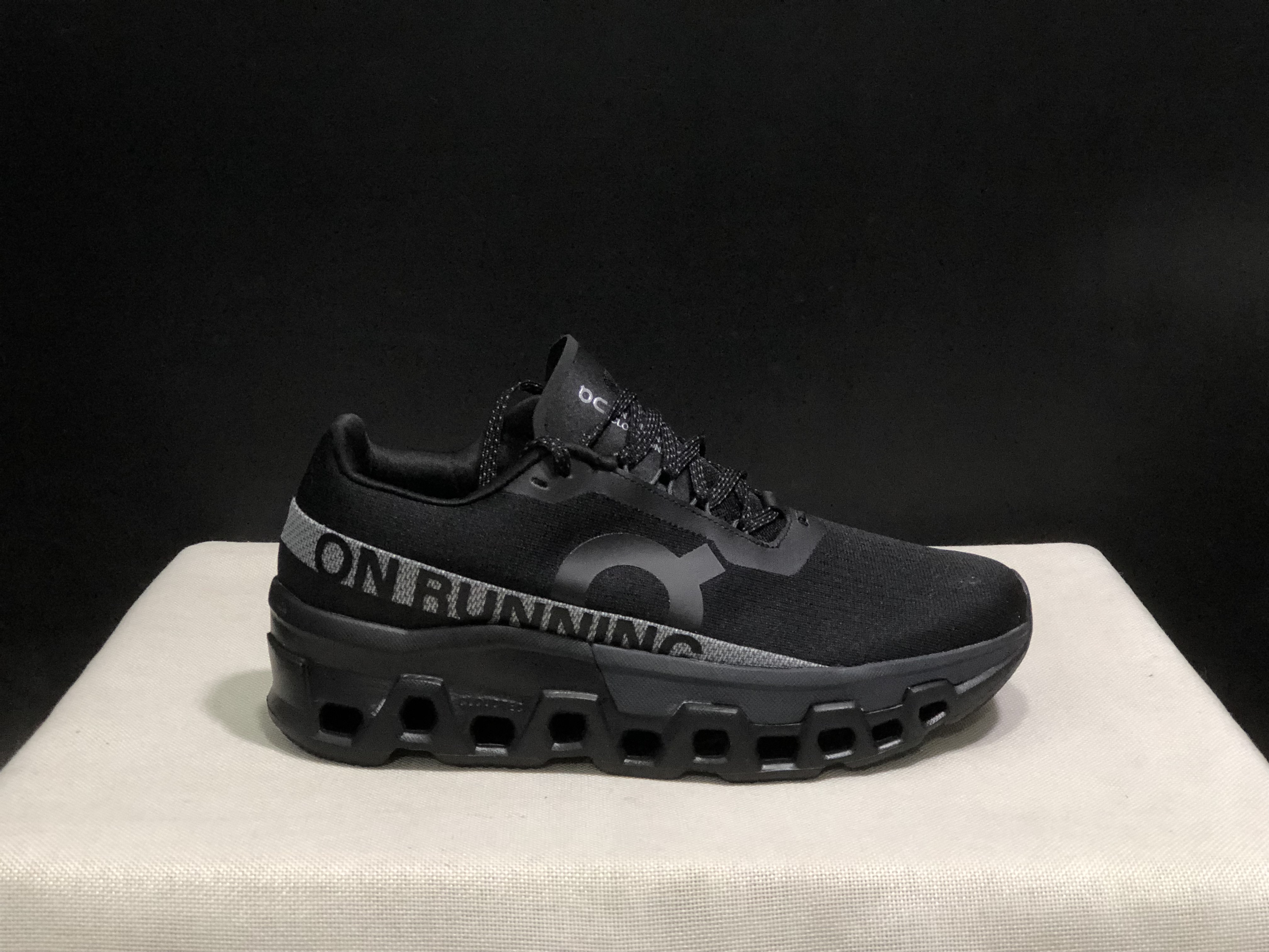 On Running Cloudmonster 2 Shock-Absorbing And Breathable Black Running Shoes