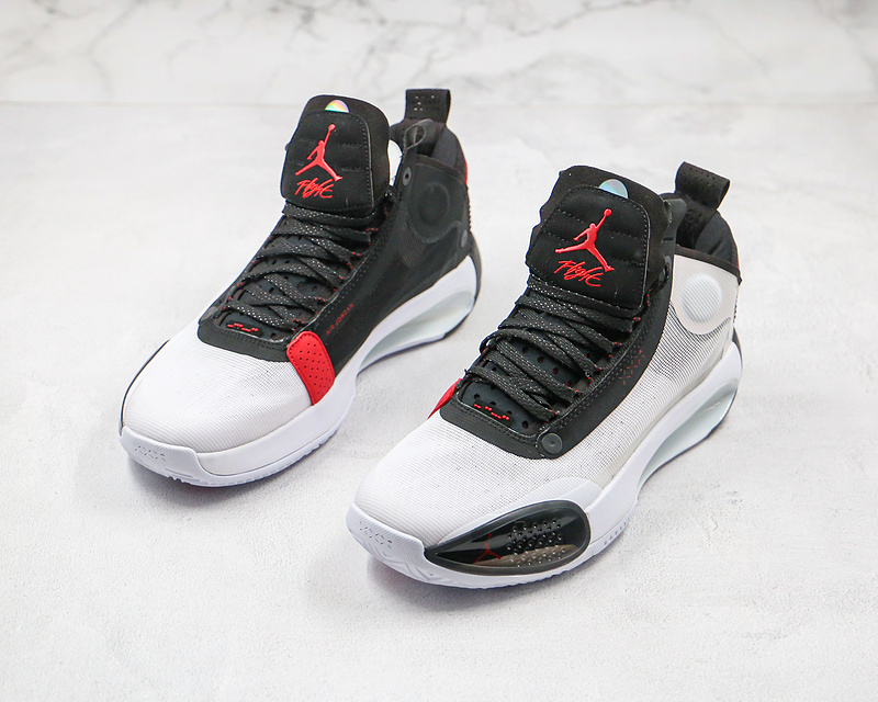 Nike Air Jordan XXXIV 34 Chicago PF Bred White Black Red Sneakers