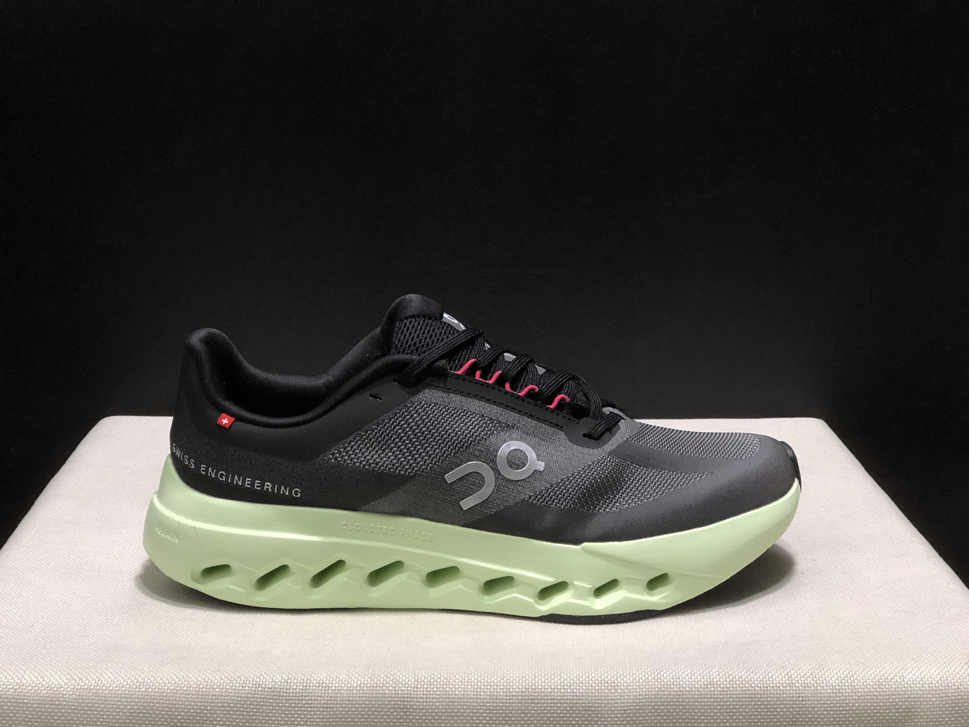 On Running Cloudsurfer Next Casual Running Shoes Dark Grey/Black/Green