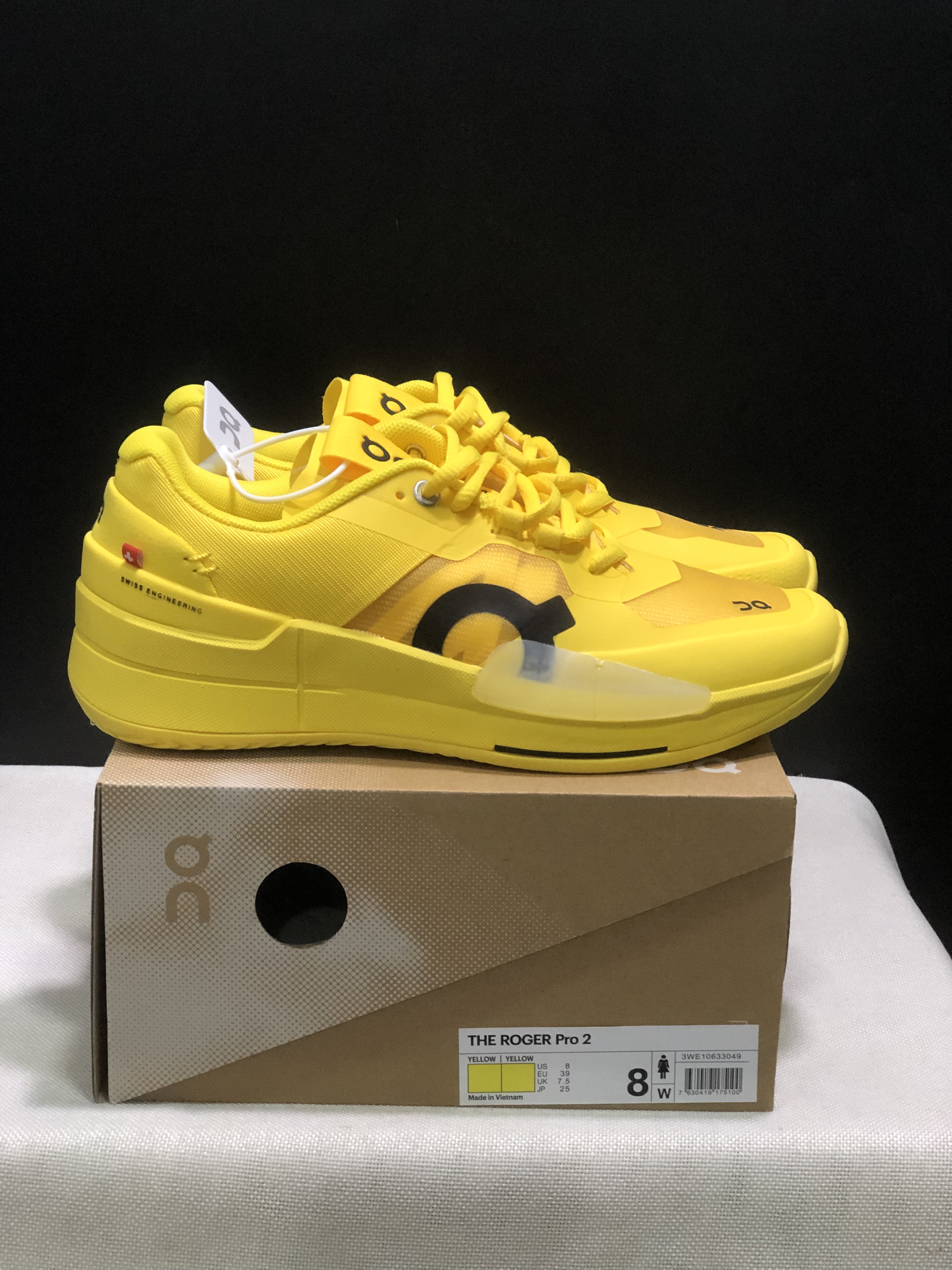 On Running The Roger Pro 2 Breathable Mesh Training Running Shoes Yellow